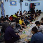 برپایی سفره افطار در جام رمضان با همکاری اولیا و دانش آموزان